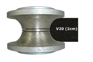 V20 전체 Bullnose 20mm 다이아몬드 라우터 비트 - Product Image 3