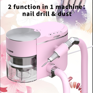 PULLYON - Taladro Eléctrico Profesional de Alta Calidad para <span class=keywords><strong>Uñas</strong></span>, 240 W, con Aspiradora, Voltaje Universal, Plástico Duradero - Product Image 4