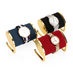 All'ingrosso in microfibra di metallo accessori per espositori per orologi bracciale Stand di gioielli di fascia alta per negozi di gioielli - Product Image 1