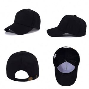 Customized 5-piece Set of Cotton Baseball Cap With Embroidered logo Customized Hat logo Solid Color Baseball Cap Customization - Product Image 3