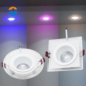 Nouveau design, éclairage d'ambiance en acrylique, downlight LED à intensité variable, 3000K 4000K 6000K, maison, angle de faisceau de 120°, anti-éblouissement, downlights faciles à installer - Product Image 1