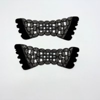 Applique thermocollante en strass élastique pour empeigne de sandales et chaussures pour femmes