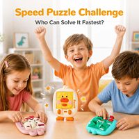Jeu de puzzle coulissant EPT sur le thème des animaux, jouet de logique portable, activité éducative STEM pour enfants de 5 à 7 ans, idéal pour les voyages