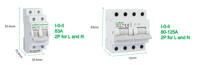 Commutateur de transfert manuel MTS, commutateur de commutation modulaire sur rail DIN 1-0-2 16A 40A 63A, interrupteur isolateur