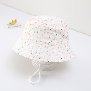 2025 niños pequeños 48 y 52 lunares estrella de mar cereza amor estampado <span class=keywords><strong>rosa</strong></span> amarillo azul infantil bebé verano <span class=keywords><strong>pescador</strong></span> cubo gorra sombrero - Product Image 5