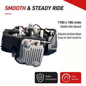 Moteur de scooter 150 cm³ monocylindre 4 temps refroidi par air 10,3 Nm CVT à carter long et montage supérieur - Product Image 2