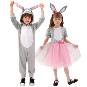 Disfraz <span class=keywords><strong>de</strong></span> <span class=keywords><strong>Conejita</strong></span> Beige para Niños, Disfraz <span class=keywords><strong>de</strong></span> Conejo <span class=keywords><strong>de</strong></span> Pascua, Mono con Falda Tutú y Diadema, Disfraz <span class=keywords><strong>de</strong></span> Juego <span class=keywords><strong>de</strong></span> Rol para Niñas - Product Image 1