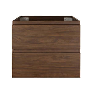 Mueble de Baño Flotante Moderno sin Tiradores, con 2 Cajones de Almacenamiento, para Baños Compactos - Product Image 4