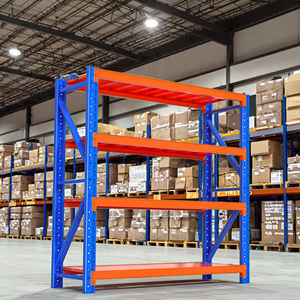 رفوف تخزين صناعية من الفولاذ قابلة للتعديل متينة وقابلة للطي للمستودعات وغرفة التبريد - Product Image 3