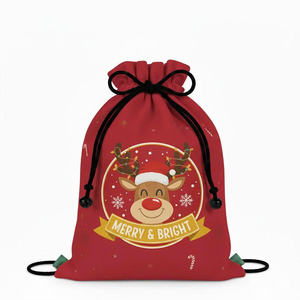 Custom Logo Cotton Canvas <b>Drawstring</b> Backpack Bag Reusable Eco Friendly Fabric Sack for Promotional Gift Packaging and Branding - Product Image 1