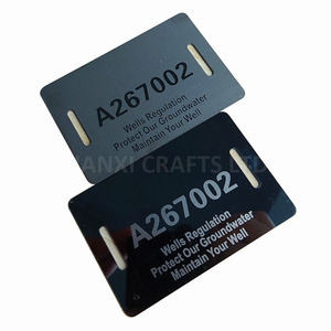 Etiquetas Metálicas, Etiquetas de Acero Inoxidable, Placas de Identificación de Aluminio Anodizado con Orificios, Etiquetas Personalizadas - Product Image 2