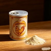 Boîte en fer blanc à ouverture facile pour poudre de poulet, boîte en fer blanc scellée de qualité alimentaire et résistante à l'humidité pour l'emballage de poudre d'assaisonnement
