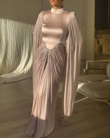 Robe de luxe semi-extravagante ornée de paillettes et de diamants, avec lacets, style Moyen-Orient, pour une tenue sexy ornée de diamants, tunique de diamants