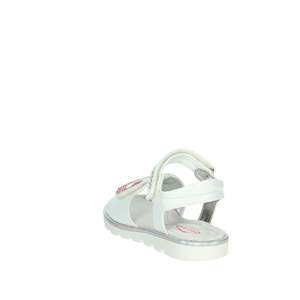 Sandalias Planas Blancas para Niñas Balducci Sport, Talla 31, con Diseño de Corazón con Pedrería - Product Image 2