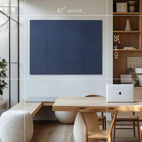 Panneaux acoustiques en fibre de polyester de haute qualité, panneaux absorbants du son en feutre PET autocollants personnalisés pour hôtel, bureau, salon