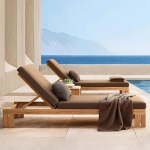 Muebles de Jardín de Madera de Teca de Lujo Personalizados de Fábrica, Resistentes a la Intemperie, para Patio, Hotel, Jardín, con Cojines - Product Image 5