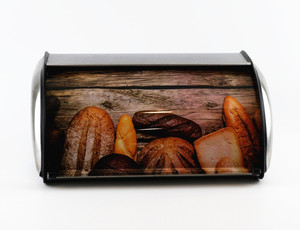 Trang Trí Hộ Gia Đình Hộp Lưu Trữ Nhà Bếp Thép Không Gỉ Bánh Mì Bin Lưu Trữ Thực Phẩm Hộp Bánh Mì Độc Đáo - Product Image 2