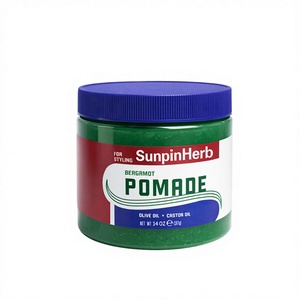 Cire coiffante bio à la bergamote, protection thermique, hypoallergénique, végane, sans cruauté, fixation forte pour cheveux secs, crépus et bouclés - Product Image 1