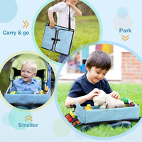Mignon Animal Impression Pliable Enfants Siège De Voiture Plateau Étanche Snack Alimentaire Plateau pour Enfants Voyage De Stockage