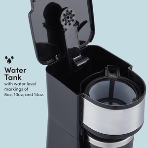 Cafetera Espresso de 800W, Monodosis, Control de Temperatura, Acero Inoxidable, 1 Taza, 0.42L, Eléctrica, Color Negro, para Hotel - Product Image 4