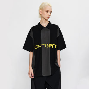 Manufacturers Oem Boxy Blank Drop Shoulder Jersey Heavy Weight Cotton Oversized Casual Custom <b>Short</b> <b>Sleeve</b> <b>Button</b> <b>up</b> Mesh Shirt - Product Image 4