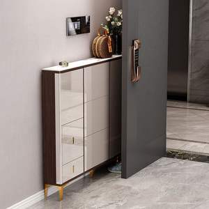 大きな北欧リビングルーム靴ラック入り口廊下キャビネット大容量パーティション収納チップ靴キャビネットモダン - Product Image 5