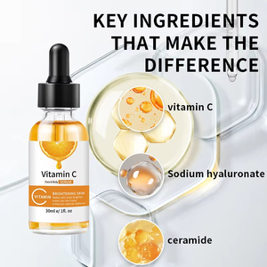 Ensemble de soins de la peau du visage Sérum <span class=keywords><strong>Trio</strong></span> Acide Hyaluronique Vitamine C & Rétinol Sérum pour Femmes Bright Smooth Hydrated Firmer-Looking Skin - Product Image 2