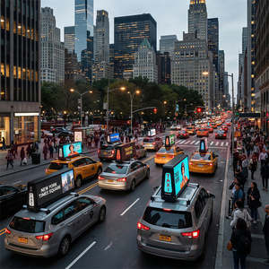 Pantalla LED <span class=keywords><strong>de</strong></span> Doble Cara P2.5 P5 para Techo <span class=keywords><strong>de</strong></span> Taxi, con WiFi 4G, GPS, Control por Aplicación y Nube, Resistente al Agua, para Publicidad en Video y Marketing <span class=keywords><strong>de</strong></span> Flotas <span class=keywords><strong>de</strong></span> <span class=keywords><strong>Taxis</strong></span> - Product Image 5