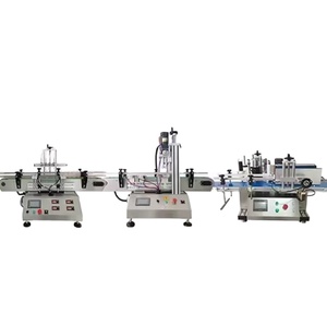 Desktop Automatic Small Volume Liquid Filling + Capping + Labeling Machine for Whole Production Line - Product Image 1