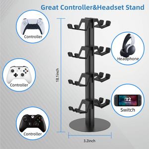 Los estantes de almacenamiento de escritorio de metal de alta calidad son adecuados para consolas de juegos <span class=keywords><strong>PS5</strong></span>/<span class=keywords><strong>PS4</strong></span>/Xbox/ Nintendo Switch 2 - Product Image 2