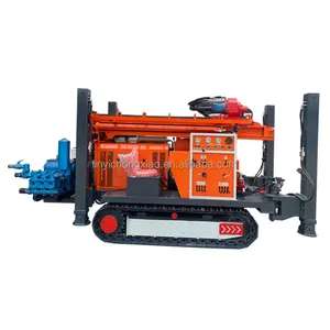 200m 300m Drilling Depth Pneumatic DTH Crawler Drilling Rig For Water Well Drilling Rig Machine Driven By Diesel Engine For Sale