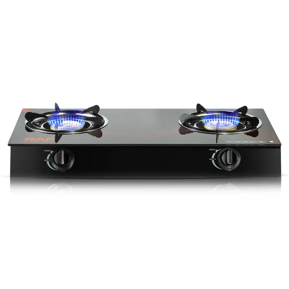RAF High Quality Electronic Ignition Desktop Cooktop Cooker Without Cylinder Kitchen Electric Double Burners Gas Stove