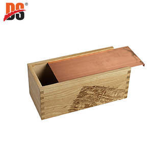 DS Wholesale Handmade Sliding Lid Oak <b>Wood</b> Branded Storage Safety Packaging Gift & Craft Whisky Vodka Tequila Wooden <b>Wine</b> <b>Box</b> - Product Image 3