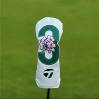 Ensemble de housses de clubs de golf durables style Tlm en PU, 1+3+5+UT Driver Fairway Hybrid, élastiques et auto-fixantes, accessoires pour sac de golf