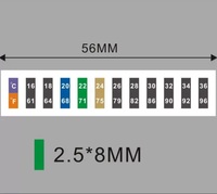 Étiquette de température pour vêtements 16 ℃ -36 ℃   Autocollants thermochromes LCD pour vêtements, thermomètre pour accessoires vestimentaires