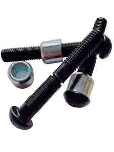 Attaches de maille vibrantes à rivet solide à tête ronde de haute qualité avec boulons de <span class=keywords><strong>hack</strong></span> noirs de conception de fente d'anneau avec collier - Product Image 3