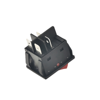 Interrupteur d'alimentation KCD à bascule 30a 250V, 4 broches, avec éclairage led rouge, grand courant, bouton ON/OFF