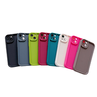 Funda de Teléfono TPU Color Caramelo al por Mayor para iPhone 16 Pro Max, Carcasa Protectora de Lente Engrosada con Sensación de Piel, Funda Móvil a Bajo Precio
