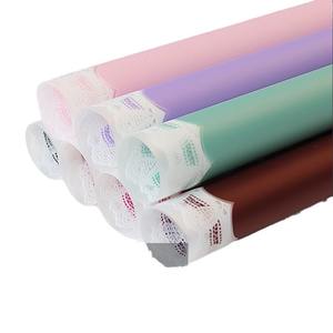 Envoltura de ramo de borde de seda decorativa de estilo coreano Papel de floristería mate impermeable Papel de regalo con flecos - Product Image 4