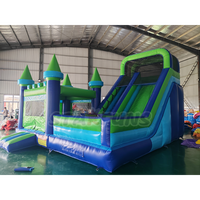 Château gonflable de style nouveau, château gonflable pour fête en plein air avec toboggan, château gonflable pour enfants et adultes