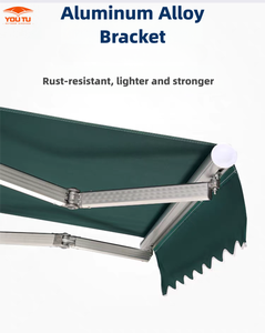 <span class=keywords><strong>Toldo</strong></span> de Jardín Retráctil Manual de Aluminio de <span class=keywords><strong>5</strong></span> <span class=keywords><strong>Metros</strong></span> con Cubierta para Lluvia para Uso en Exteriores - Product Image 4