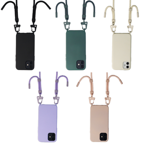 Funda de teléfono cruzada Bolsas para teléfono móvil Accesorios móviles para <span class=keywords><strong>iPhone</strong></span> 16 15 14 <span class=keywords><strong>13</strong></span> 12 14 Pro Max X XS 6 7 8 Plus con ganchos de metal - Product Image 1