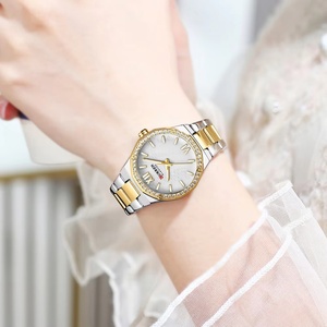 Women's Watch CURREN 9103 Romantic Luxury Dial with Rhinestones Stainless Steel Band Slim <b>Wristwatch</b> for Ladies Waterproof - Product Image 4
