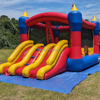 PVC commercial petit gonflable avec toboggan sautant château combo maison de rebond pour les enfants