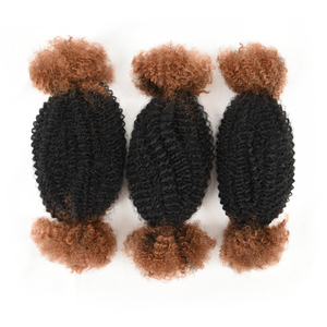 Originea 3 paquets de <span class=keywords><strong>cheveux</strong></span> humains afro torsadés souples pour crochet, 12 pouces, <span class=keywords><strong>noir</strong></span> naturel, extensions de <span class=keywords><strong>cheveux</strong></span> brésiliens afro crépus en vrac - Product Image 1