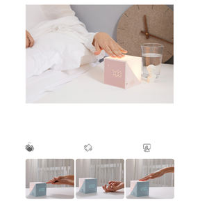 <span class=keywords><strong>Rubik</strong></span>-Luz Led cuadrada con forma de <span class=keywords><strong>cubo</strong></span> para decoración del hogar, Despertador con luz colorida - Product Image 6