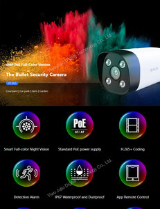 Tenda IT7-PCS 4MP PoE <span class=keywords><strong>Camera</strong></span> An Ninh Hình Viên Đạn Đủ Màu 2560*1440 <span class=keywords><strong>Camera</strong></span> CCTV Mạng Chống Nước IP67 Tầm Nhìn Ban Đêm - Product Image 2