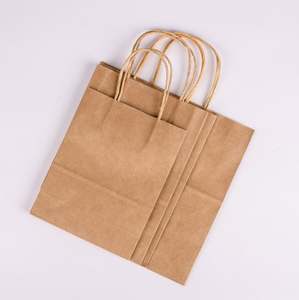 Sac d'emballage en papier kraft dégradable et recyclable avec impression offset, tailles personnalisées, adapté aux aliments, pour salades - Product Image 2