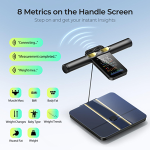 Báscula Inteligente Digital de Bioimpedancia para Medir Grasa Corporal con Electrodos de 8 Puntos de Contacto, Tipo BIA - Product Image 2