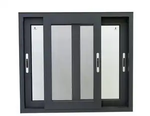 Design High Quality Home Shutters Zambia Aluminum Window Tempered Glass Sliding Windows 10 Years Warranty